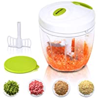 Los mejores  - Sedhoom Cortador de Verduras Picadora de Verduras Manual-5 Cuchillas de Acero Inoxidable-1000ml-Picadora de Alimentos…